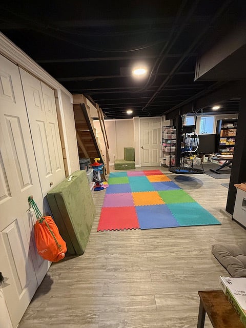 Part of play area, tv and game area