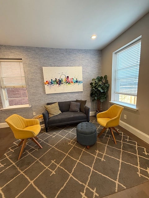 Den area at back of house