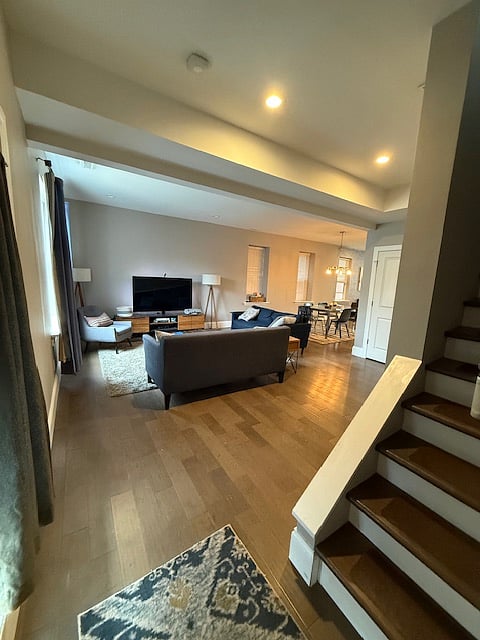 Living room. View from front door.