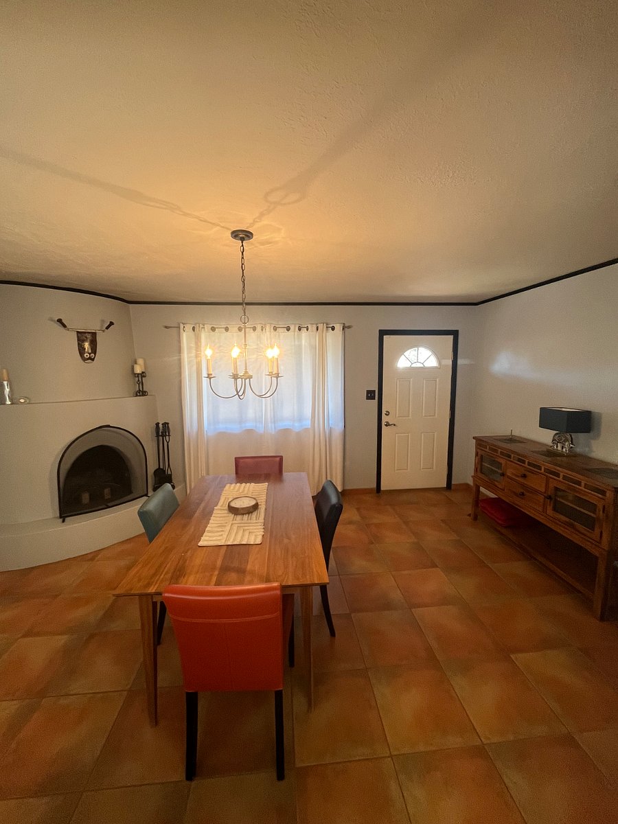 Front entry and dining room