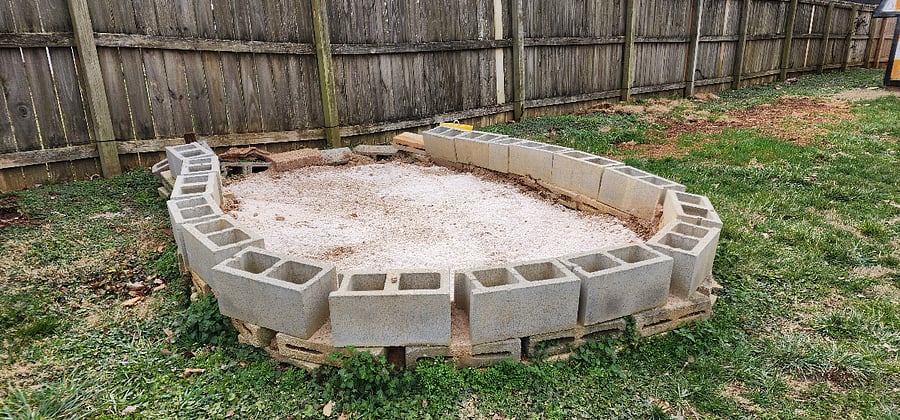 Dog sand pit