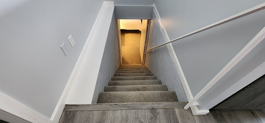 stairway to lower level