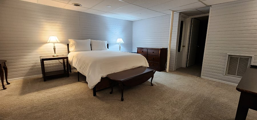 Lower level queen bedroom