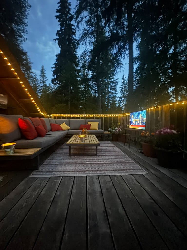 upstairs deck