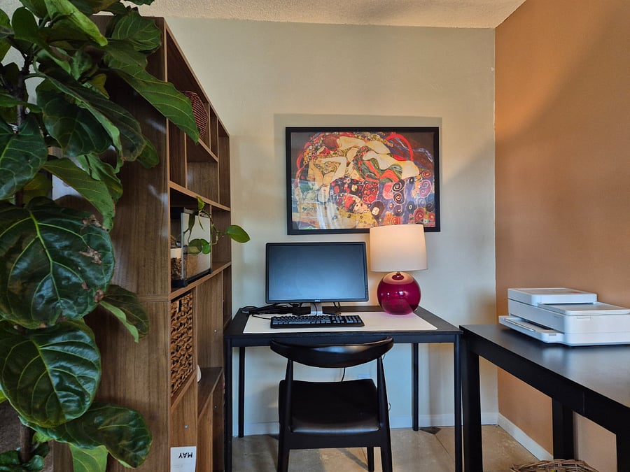 Additional shared work/study area set up