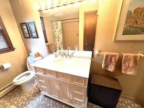 Hallway bathroom