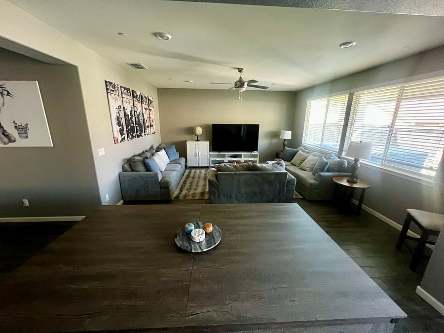 Shared common areas: Living room, Pool Table, Dining Room, Kitchen (Dishwasher not included).