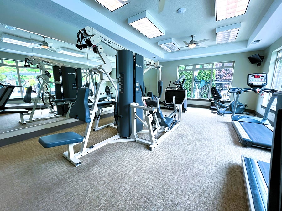 Stay fit with free access to the gym included.