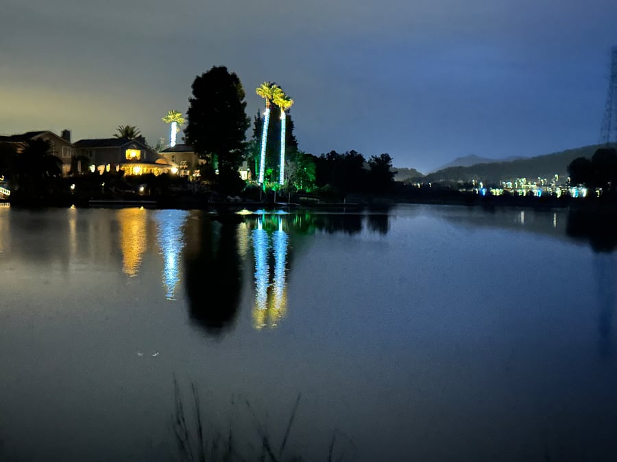 Evening View across the lagoon