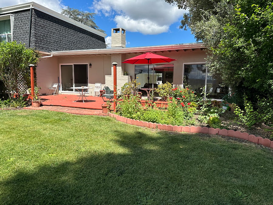 Garden, seen from yard