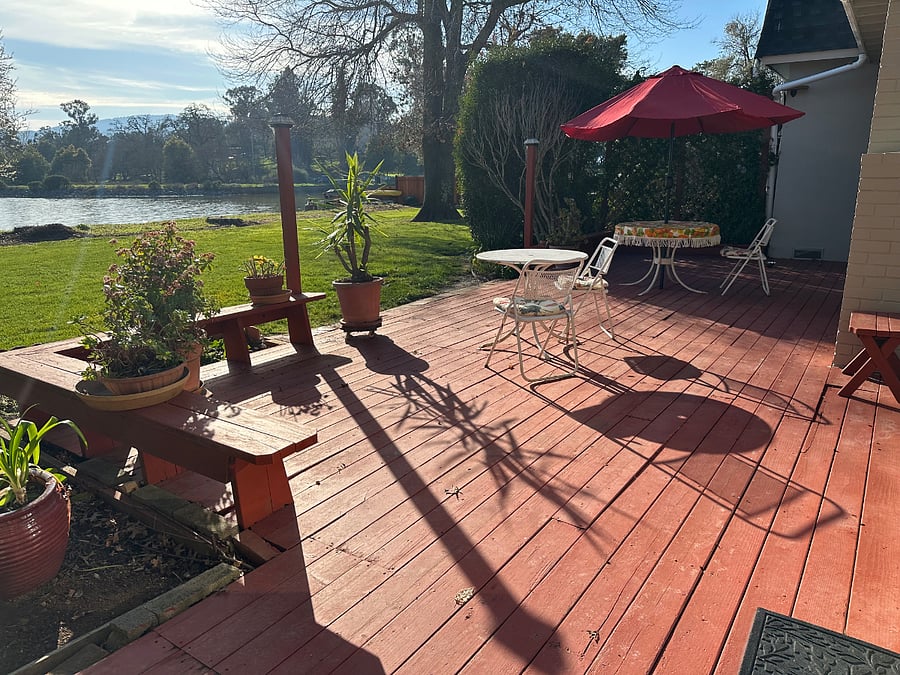 Deck in afternoon