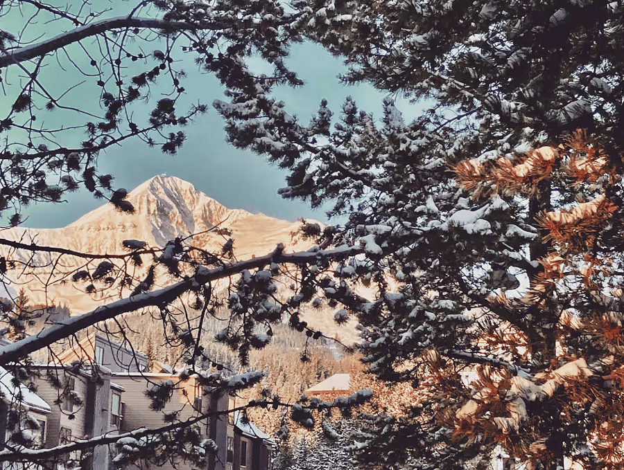 View of Lone Peak from the living room