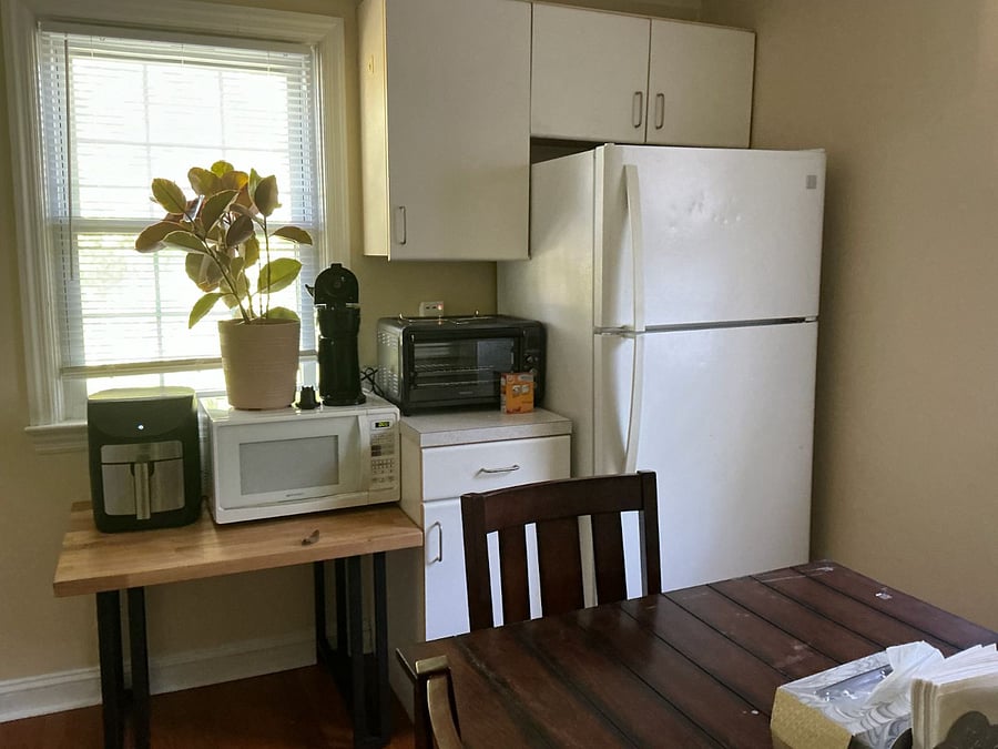 Kitchen microwave, refrigerator, etc.