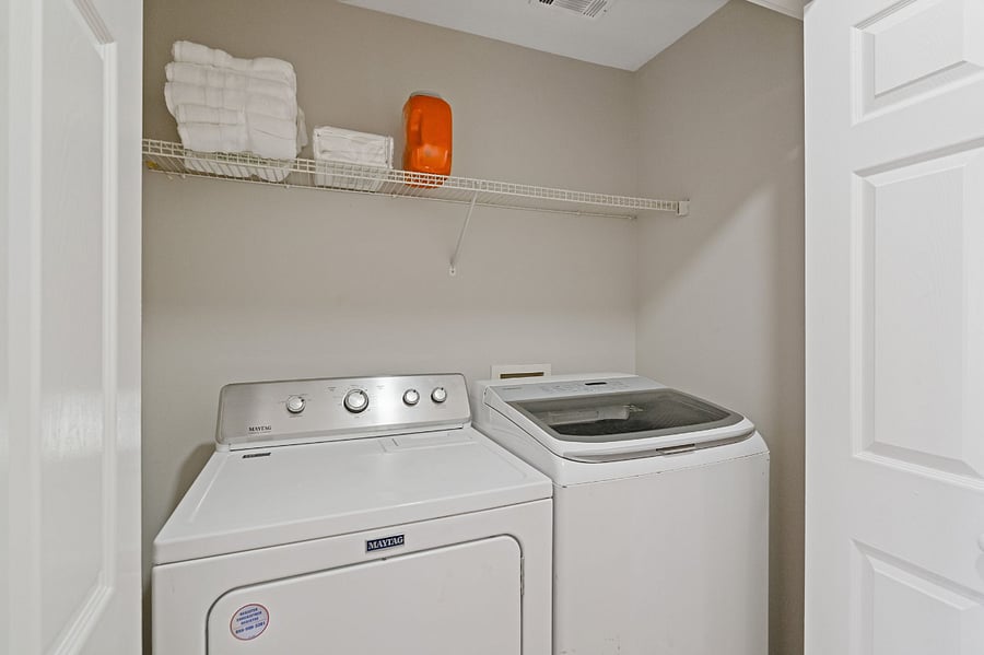 Washer and dryer - laundry detergent pods provided