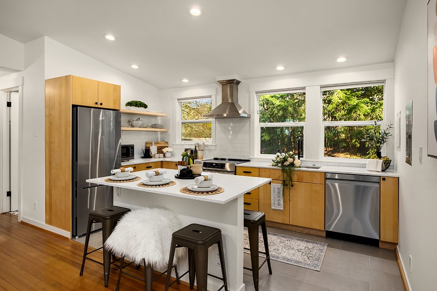 Fully stocked kitchen