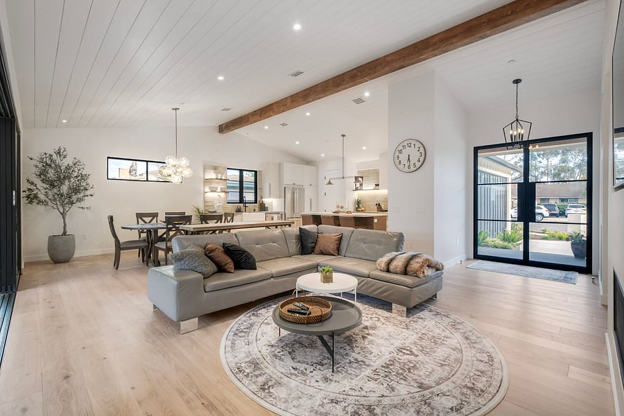 Spacious open living room
