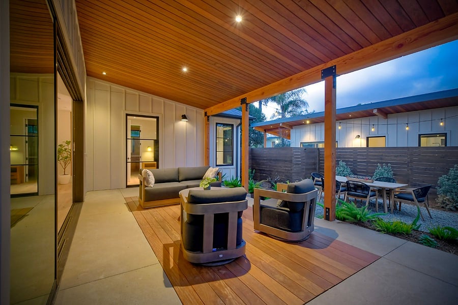 Large Ipe wood patio