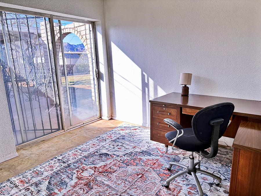 Dedicated Workspace/Office with Patio view