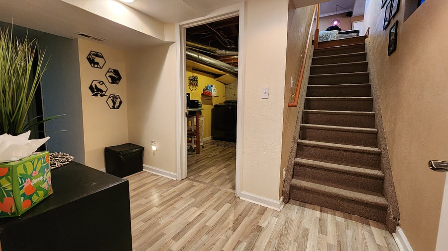 Base of stairwell view
