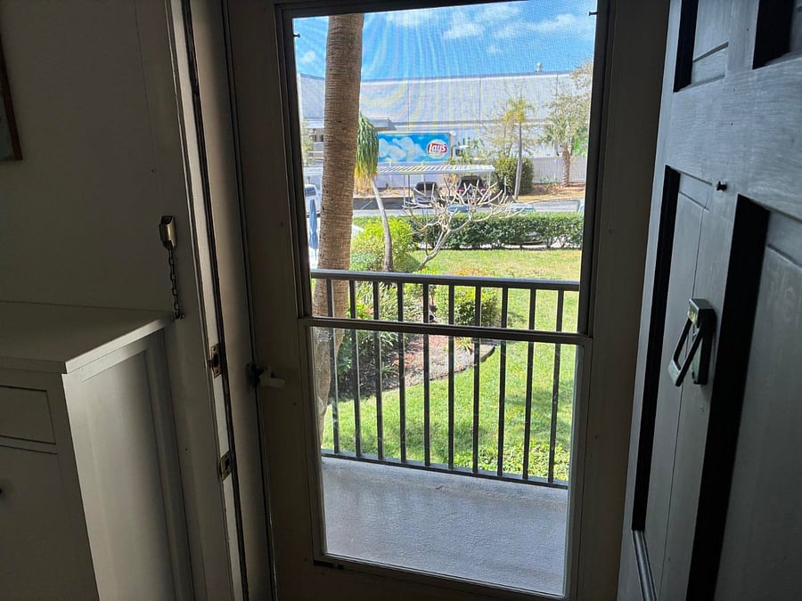 green areas outside the door