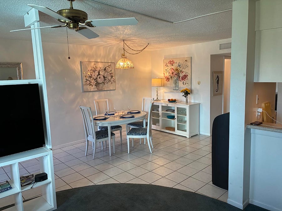 Open concept living room and dining room