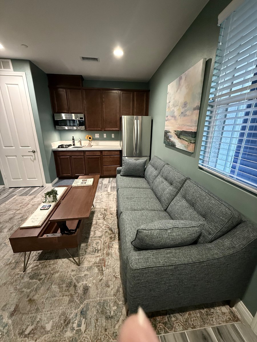 Living room kitchen area