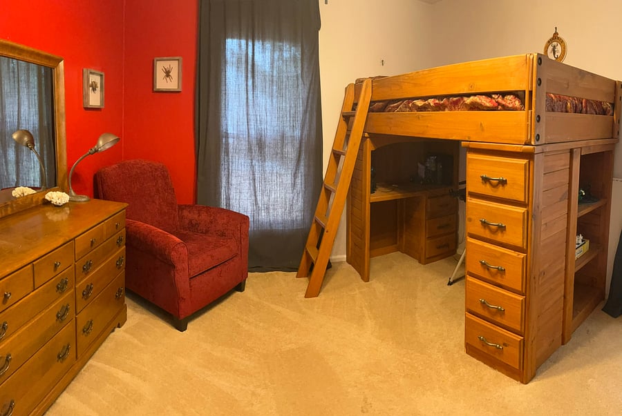 Bedroom with Loft bed.