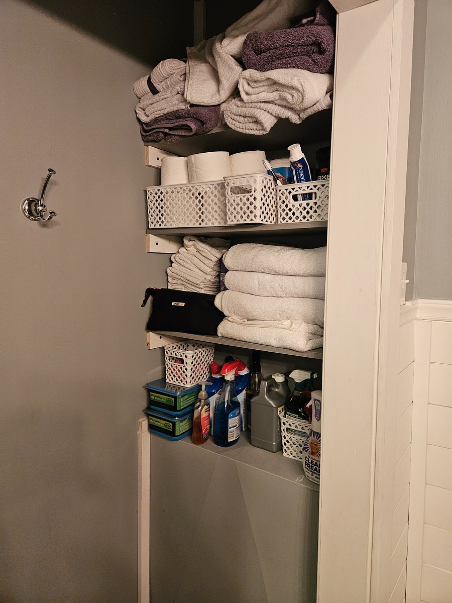 1st Floor Bathroom Storage