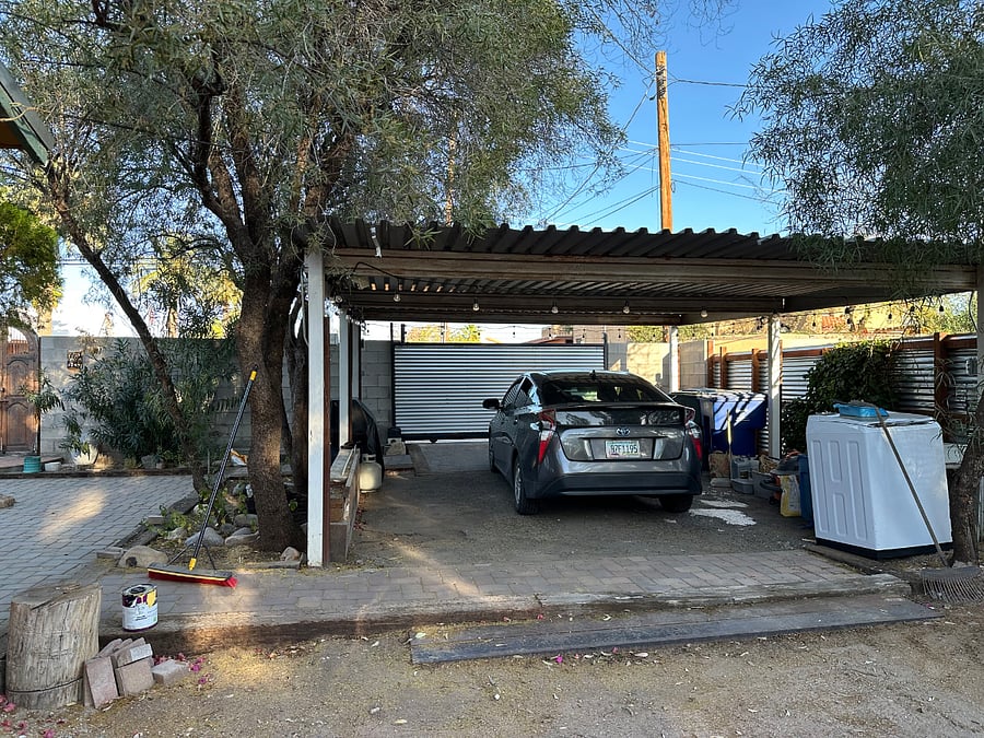 On premises carport