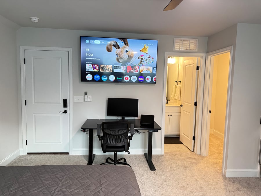 Smart TV with all major streaming services included.