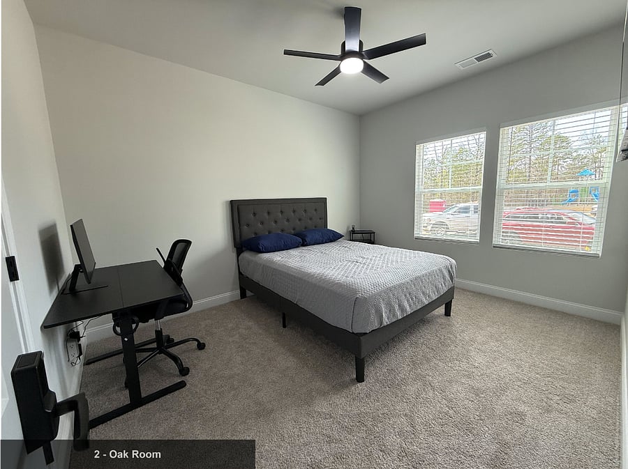 Massive natural light from the large front-facing window.