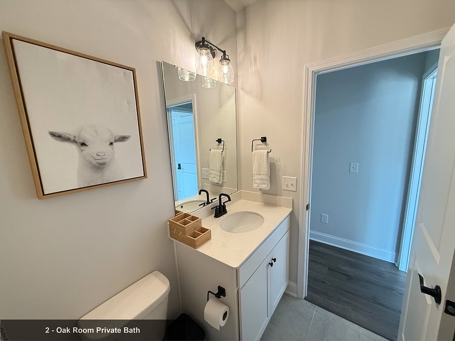 Your own modern ensuite bathroom located immediately adjacent to the bedroom.