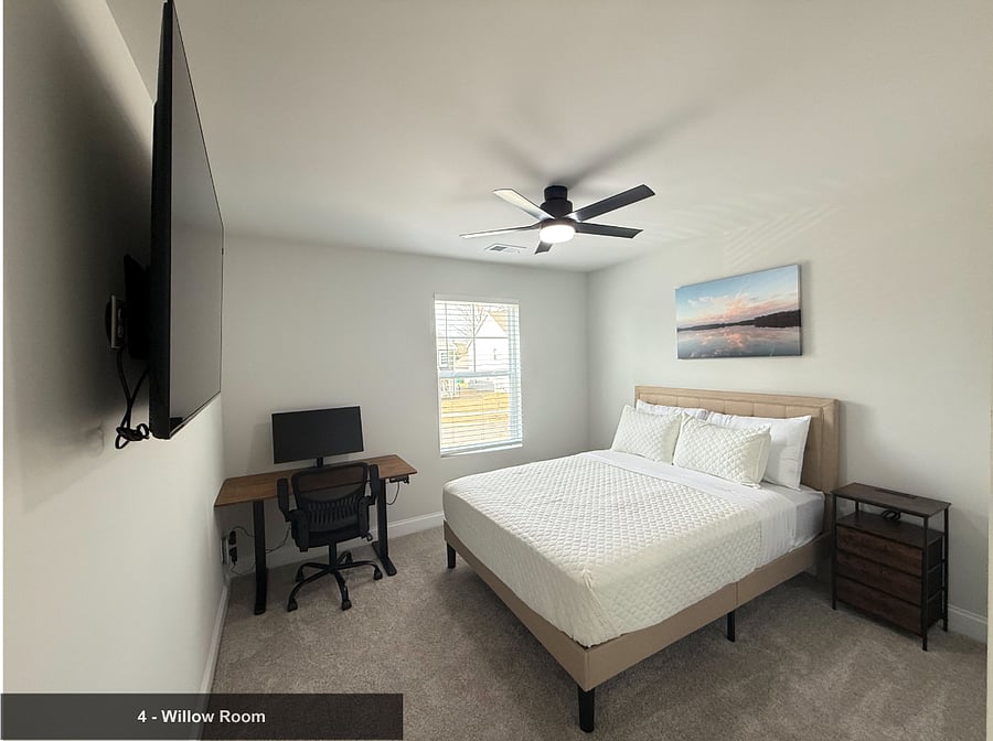 Bright, airy, and sophisticated. A perfect retreat for the working professional.