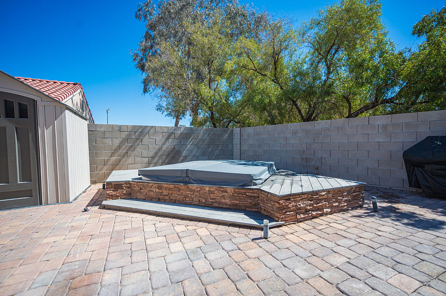 We love that you can use the hot tub year round. Warm it up or cool it down and you have your own mini swimming pool(soaking) pool to cool off.