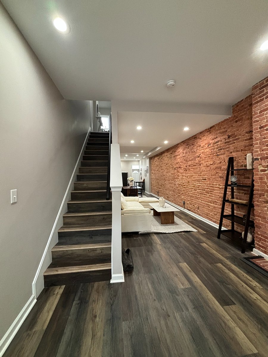 1st floor shared living space, shared stair to 2nd floor. 
