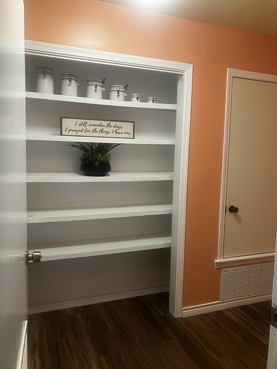 Pantry shelves