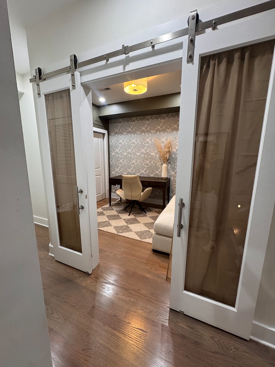 The desk would be replaced with a full-sized mattress at your request