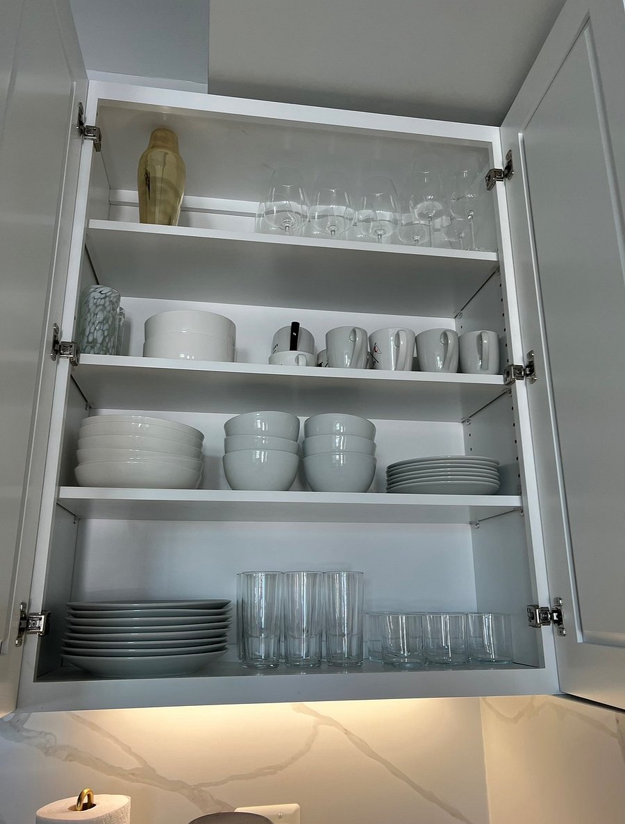 The kitchen includes everything you may need to get started - including dishware, glasses, cooking utensils, pots and pans, spices, cooking oil. 