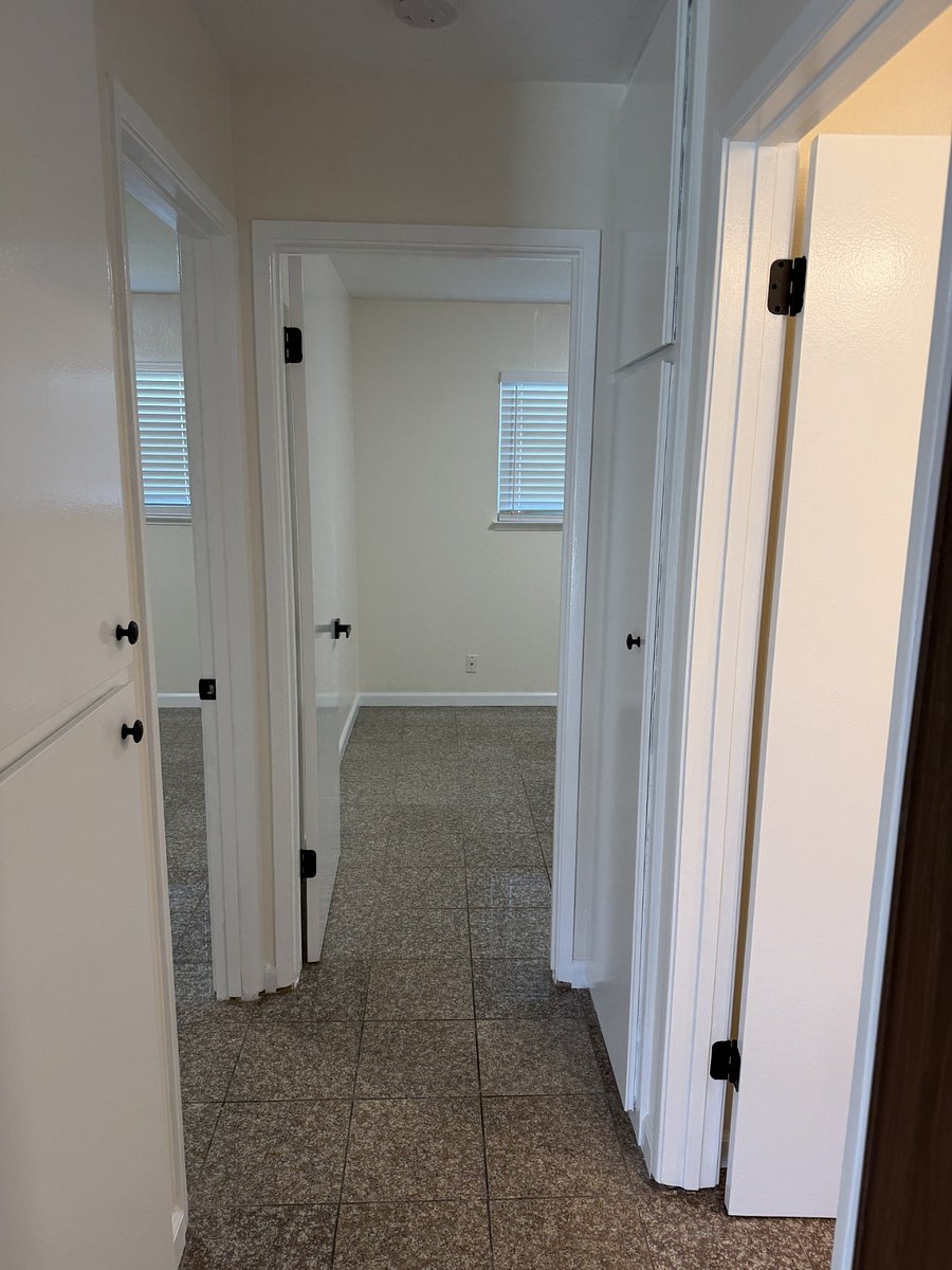 Tile flooring throughout the house