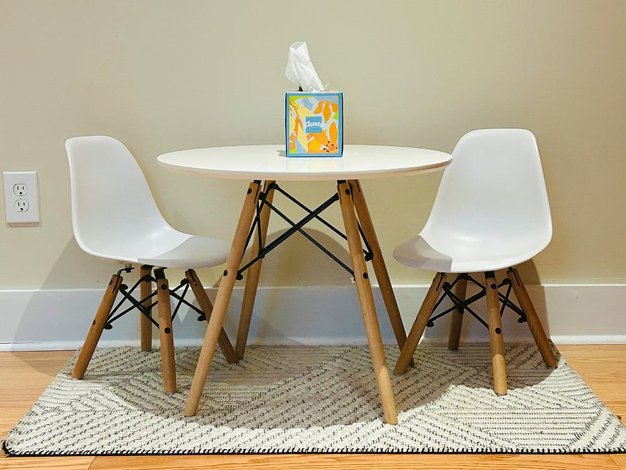 Seating for two.
