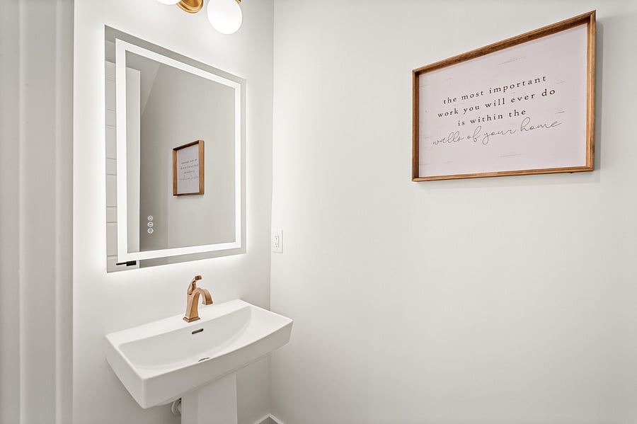 Downstairs half bath