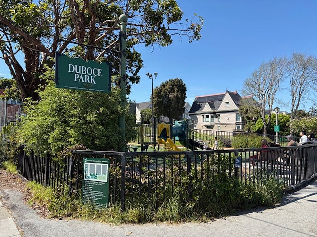 A few minutes to walk to beautiful Duboce Park, about 2-3 blocks away.