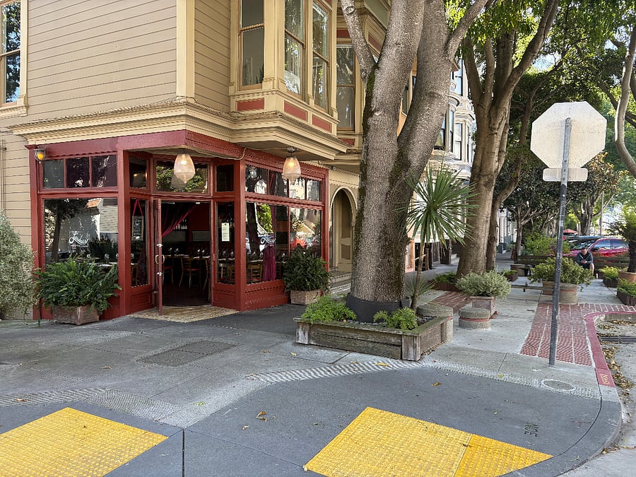 Super popular French restaurant literally right down the block, LArdoise. In our neighborhood. Make reservations.