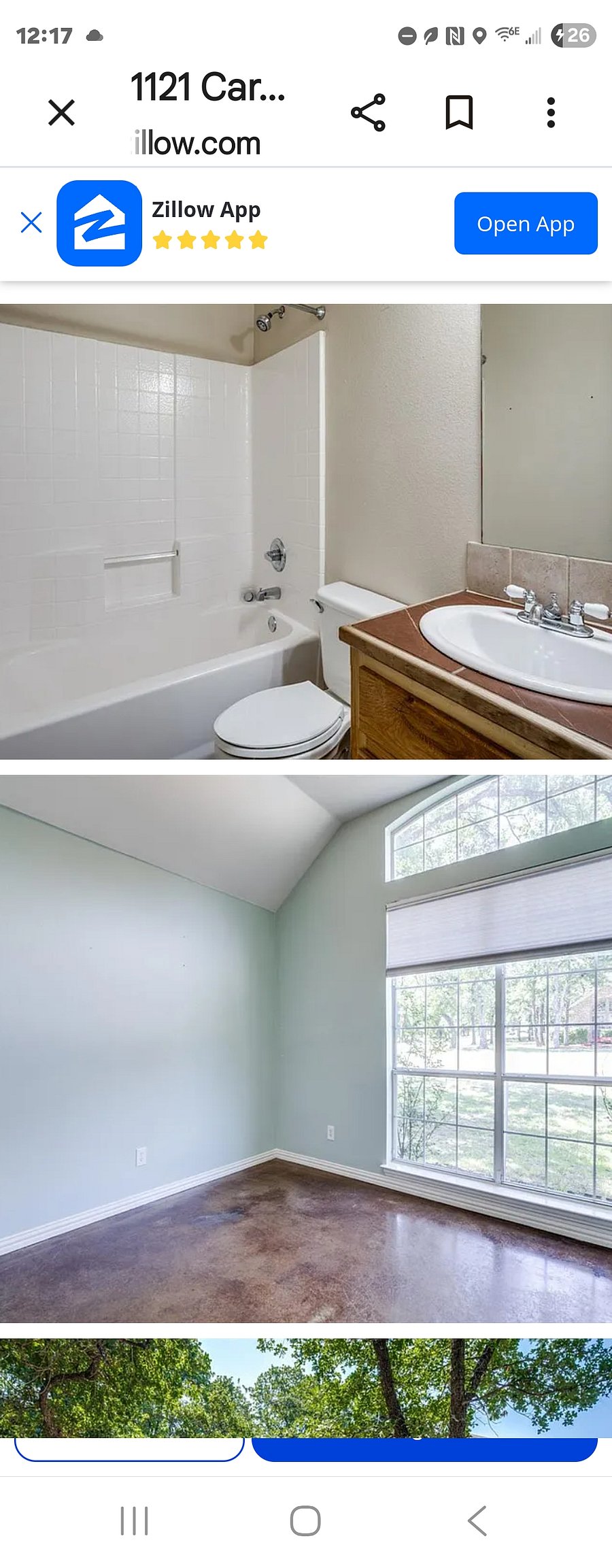 Guest bathroom with medicine cabnet