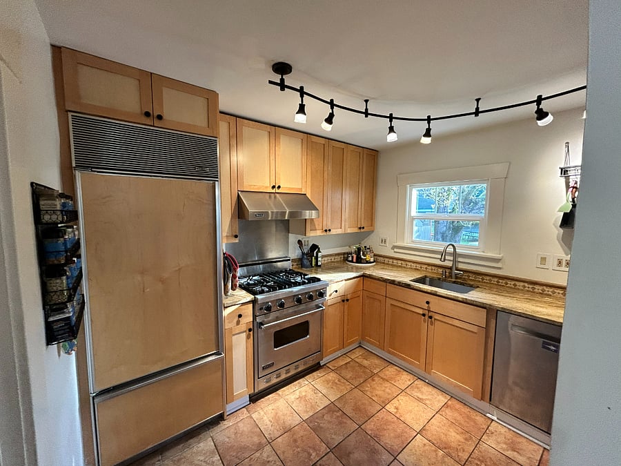 Kitchen (view from living room)