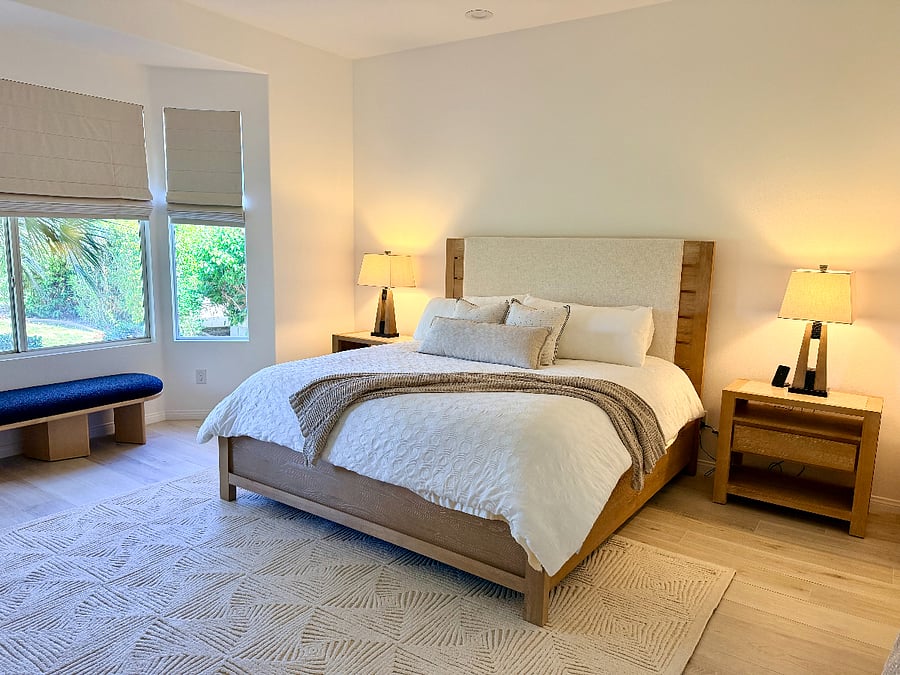 Primary Suite, bathroom includes 2 separate sink vanities.