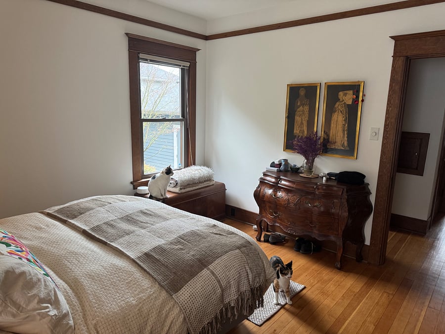 Bedroom #2, with small ensuite bathroom/shower