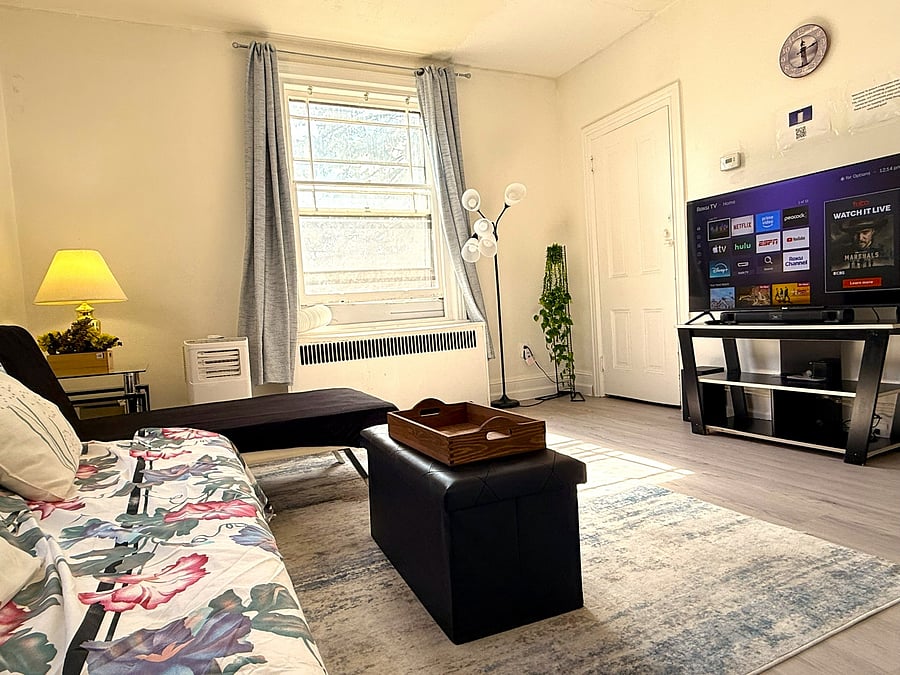 2nd floor unit, living room