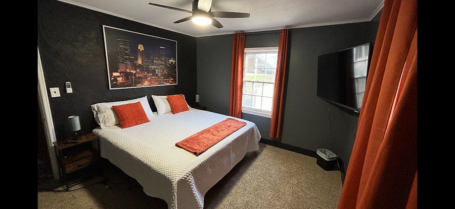 Bedroom One-King-Sized Bed
