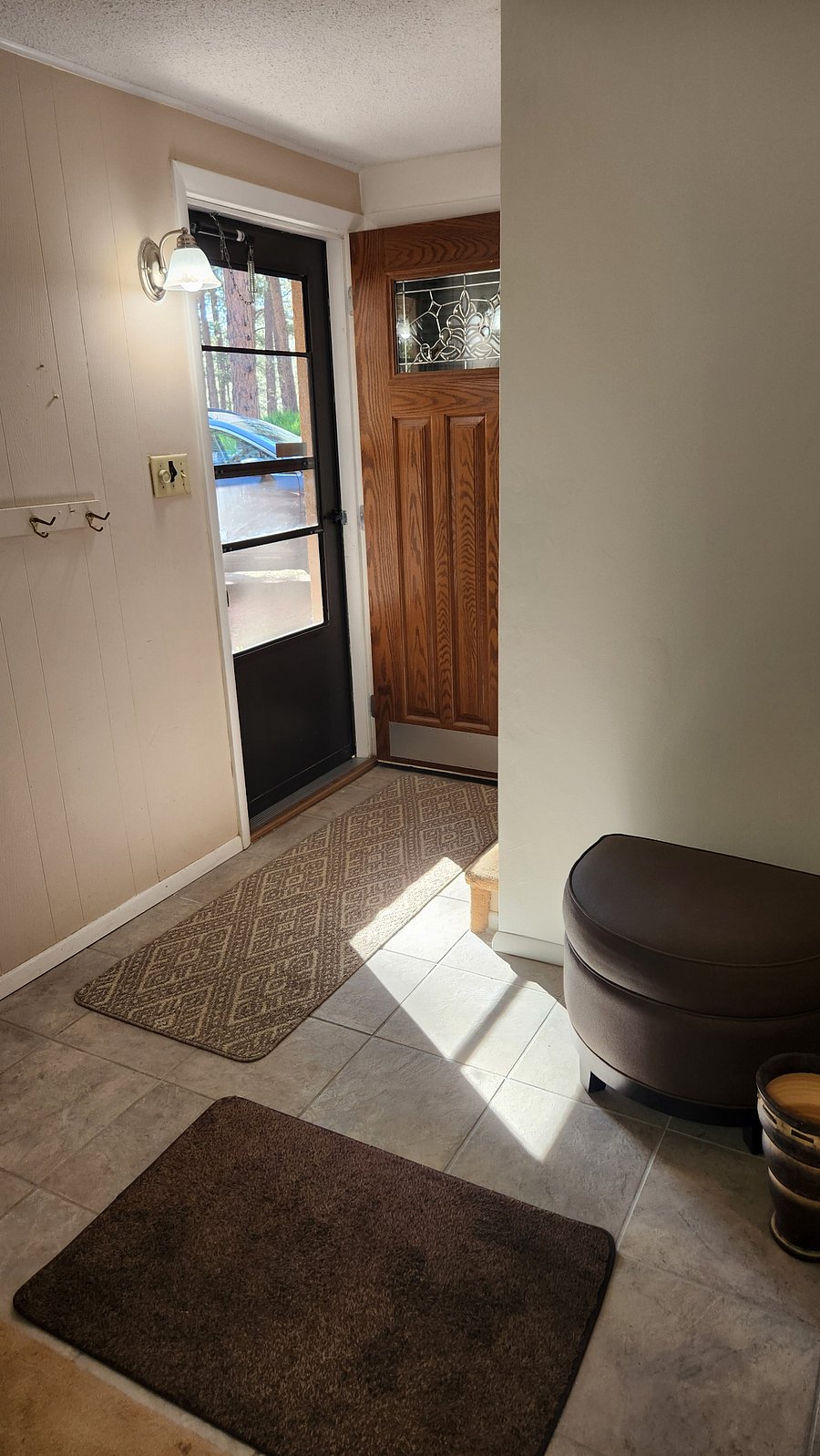 Entry door going out.